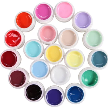 

20 colors lot Gel UV range milkshake PR fake nail tip manicure