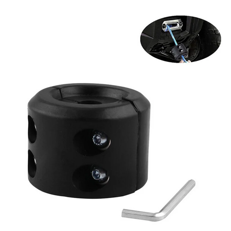 

ATV UTV Winch Guard Cable Stop Hook Stopper Universal Line Save Vehicles Winch Stopper Cable Stopper Black Accessories Parts