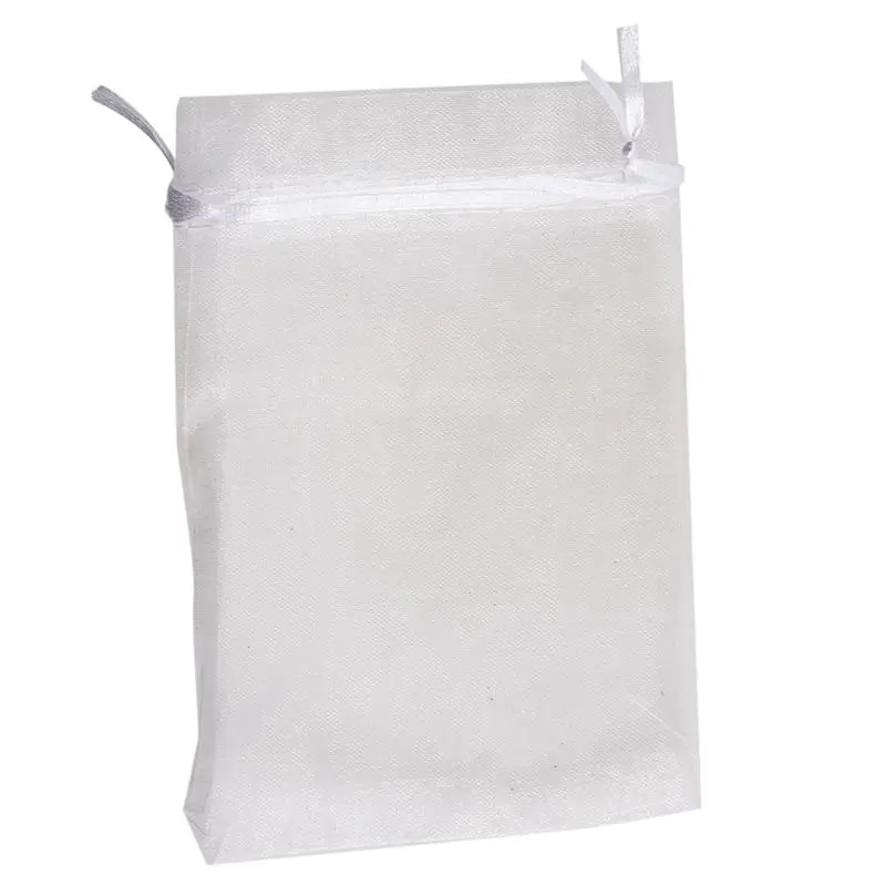 

100pcs Pouch Sachet Pouch Bag Organza White 15x10cm wedding party dragee bonbonniere gift favor jewelry