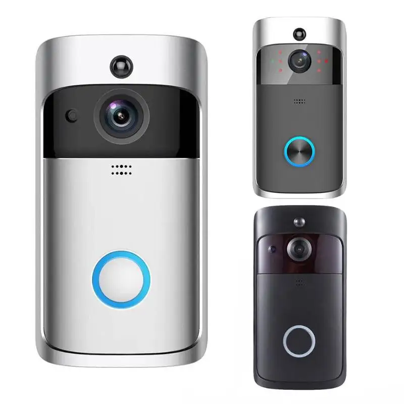 

V5 Visual WiFi Smart Doorbell 2 Way Talk 720P 1MP Camera PIR Motion Sensor IR Night Vision Door Phone Intercom