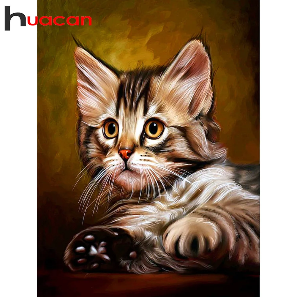 

Huacan Diamond Embroidery Sale Animal DIY Diamond Painting Cross Stitch Rhinestones Diamond Mosaic Square Full Drill Beadwork