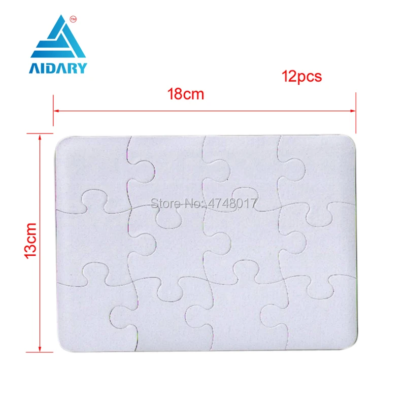 AIDARY 20pcs 13*18CM Customized Blank Jigsaw Puzzle 12small pieces | Компьютеры и офис