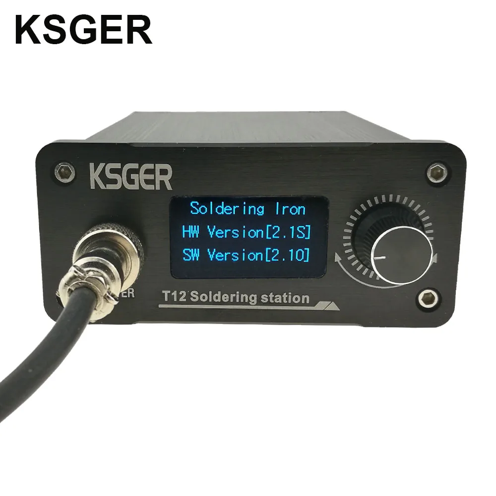 

KSGER T12 Soldering Station STM32 V2.1S OLED Temperature Controller Tools Soldering T12 Iron Tips Aluminum Alloy FX9501 Handle