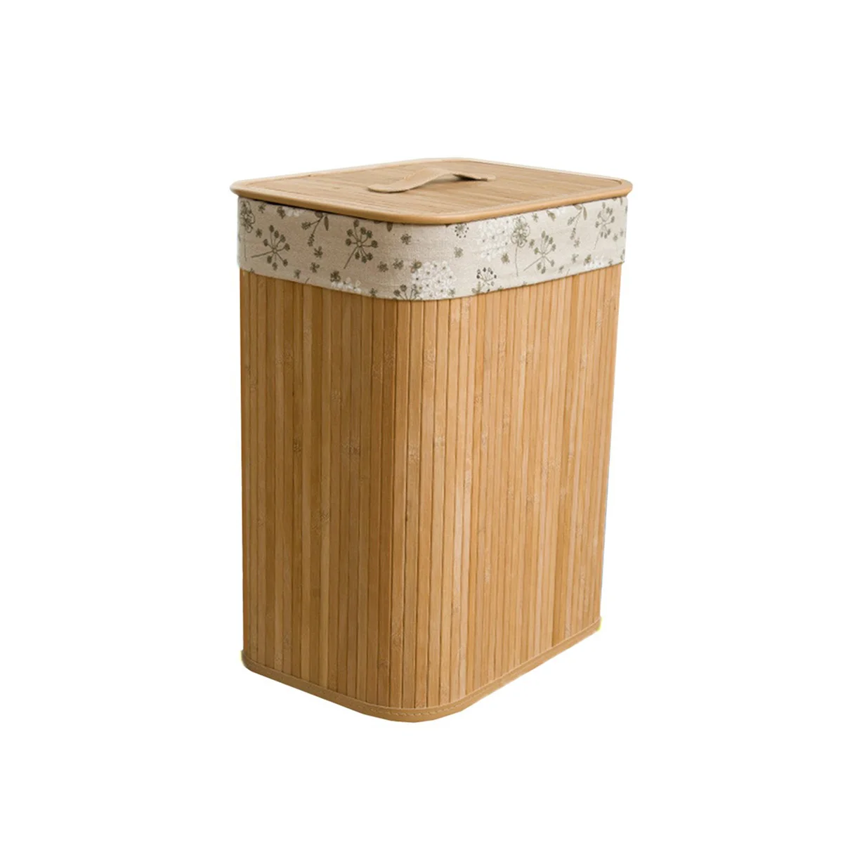 

Bamboo Clothes Basket Creative Folding With Cover Dirty Clothes Storage Basket For Cloth Pant Shirt