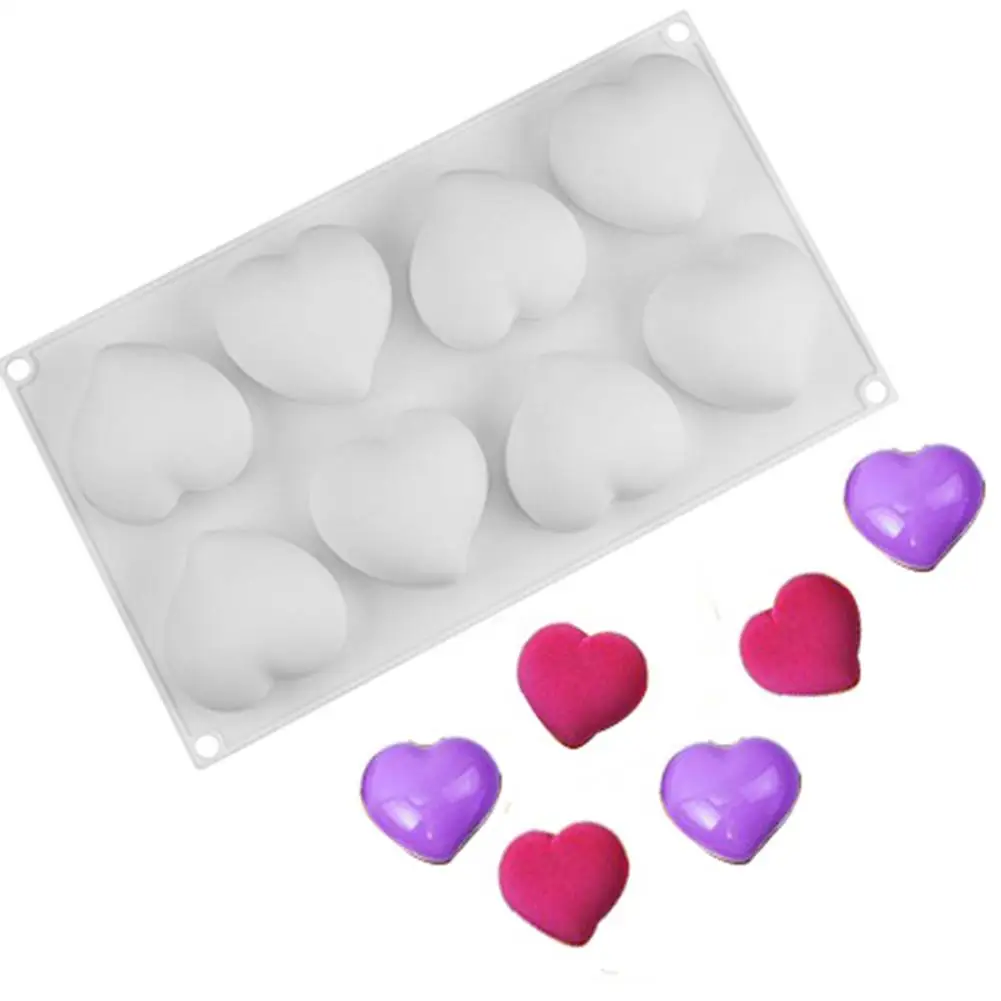 

Silicone Form For Mousse Cake Heart Wedding 3D Silicone Molds Cake Decorating Tools Bakeware Dessert Moulds
