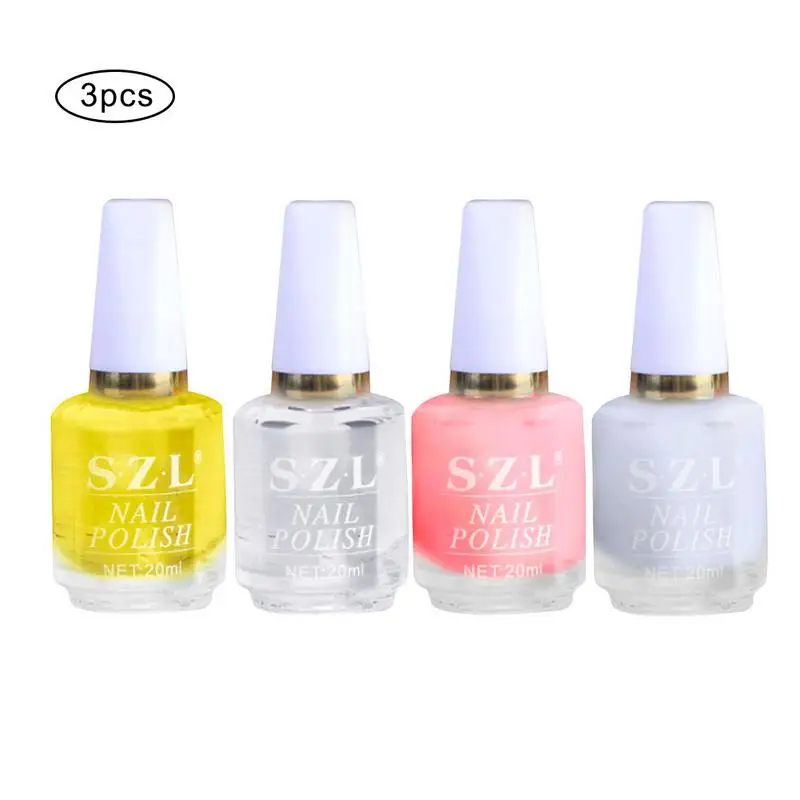 3 шт DIY украшения для дизайна ногтей прозрачный верхний слой прозрачное усиление блеск лак для ногтей советы для ногтей 20 мл