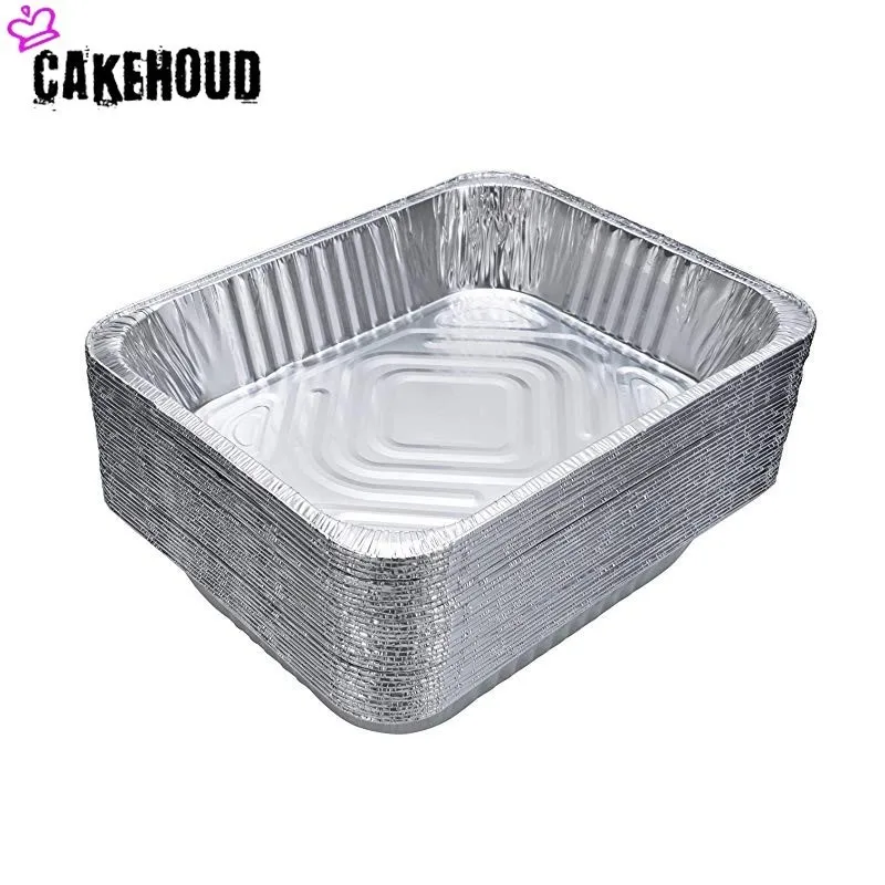 CAKEHOUD 10 шт. одноразовые жестяные Фольга с крышкой по супер цене Портативный Еда