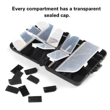 Мини Рыболовные Снасти Коробка несколько отсеков контейнер портативный водонепроницаемый приманка крючок чехол инструмент для активного отдыха