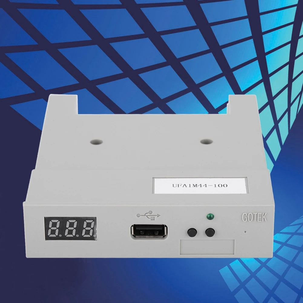 UFA1M44-100 USB usb-эмулятор флоппи-дисковода для управления промышленным оборудованием с гибким диском ABS серый Лидер продаж