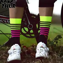 MTB Велоспорт носки Высокое качество профессиональные спортивные носки дышащие велосипедные носки Спорт на открытом воздухе Гонки Большие