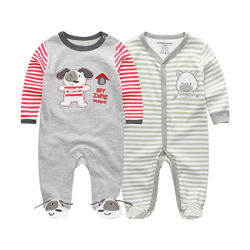 

2 piece long sleeve newborn baby boy girl costume baby autumn and winter clothes fashion cartoon clothing tights cotton jumpsuit