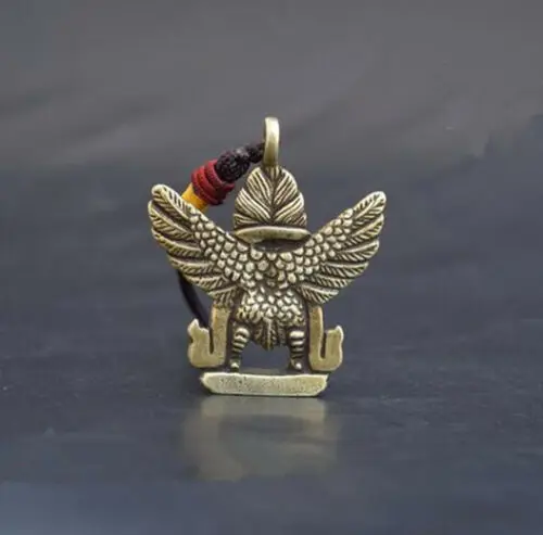 

Chinese pure brass lucky divine bird small pendant