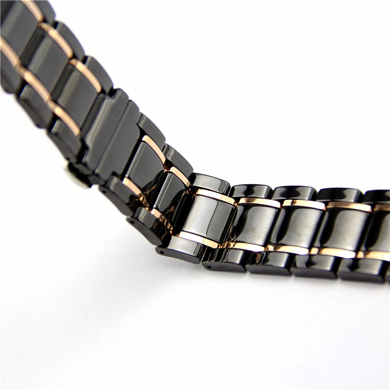 Luxury Watch Band For Apple Watch Series 4 Ceramics With Stainless Steel Watch Strap For Apple Series 1 2 3 Watchbands 44 42mm