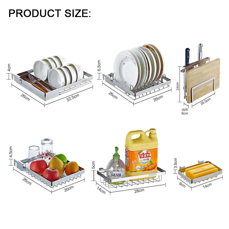 304 нержавеющая сталь, сливная полка для раковины, кухонная полка, сделай сам, регулируемая сушилка для фруктов, сушилка для посуды, кухонный Органайзер