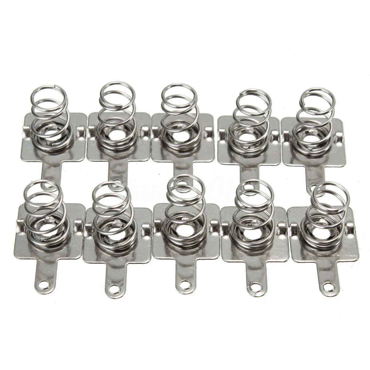 

20Pcs Replacement Silver Spring Battery Contact Plate Metal For AA AAA Batteries