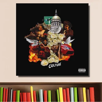 

Migos Culture Music Album Cover Poster Print on Canvas Wall Art Home Decor No Frame