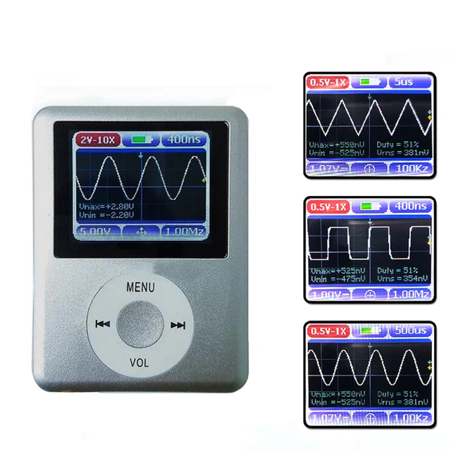 Special Price Digital Oscilloscope DIY Color Display Screen Oscilloscopes Handheld Mini Oscilloscope with 20mhz Bandwidth 100m Sampling Rate