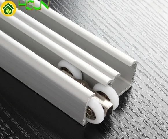 Guindaste com Espesso para Porta de Correr Porta de Chuveiro Dupla Suspensão Trilho Guindaste de Trombeta Porta Móvel Vidro Deslizante