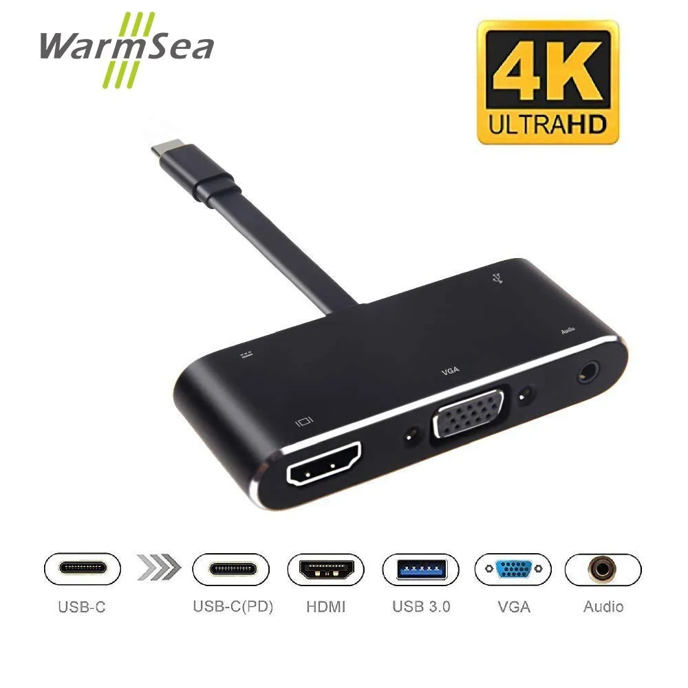 

USB C HUB Audio to HDMI VGA USB 3.0 Adapter Dex Station for Samsung Galaxy S8 S8 Plus Note 8 For Nintendo Switch MacBook Pro