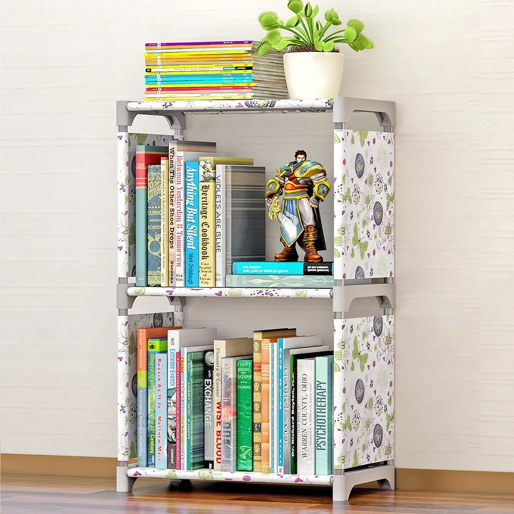 DIY الإبداعية رف كتب خزانة كتاب الطالب رفوف الحديثة طوابق رف صندوق تخزين الكتب عرض رفوف وحدة منظم