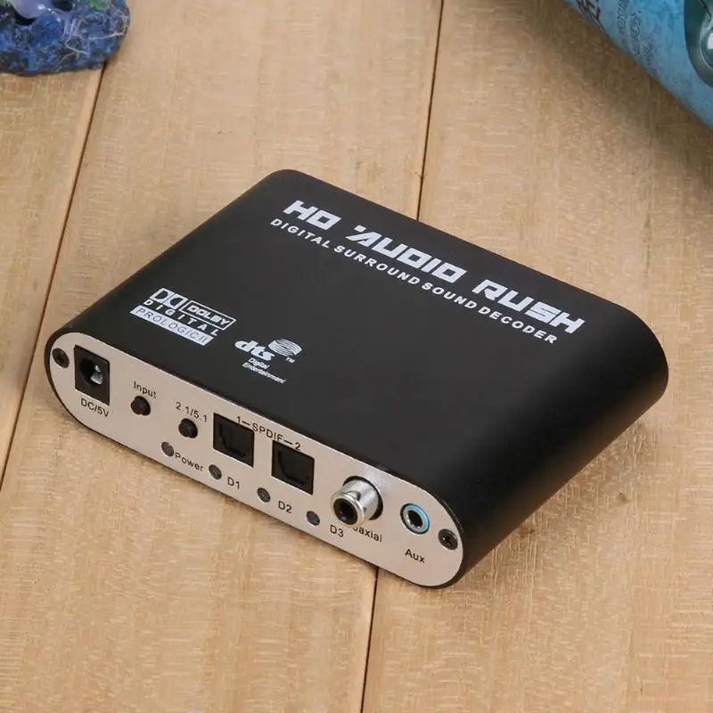 Цифровой коаксиальный декодер DTS AC3 5 1 CH SPDIF RCA звука| |