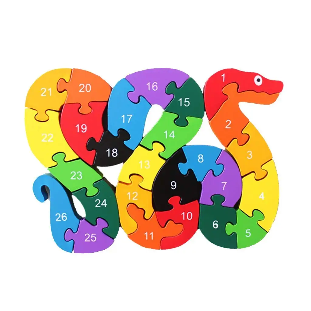 WHYY-головоломка с алфавитом 3D Дерево детские развивающие игры животные змея игрушка подарок