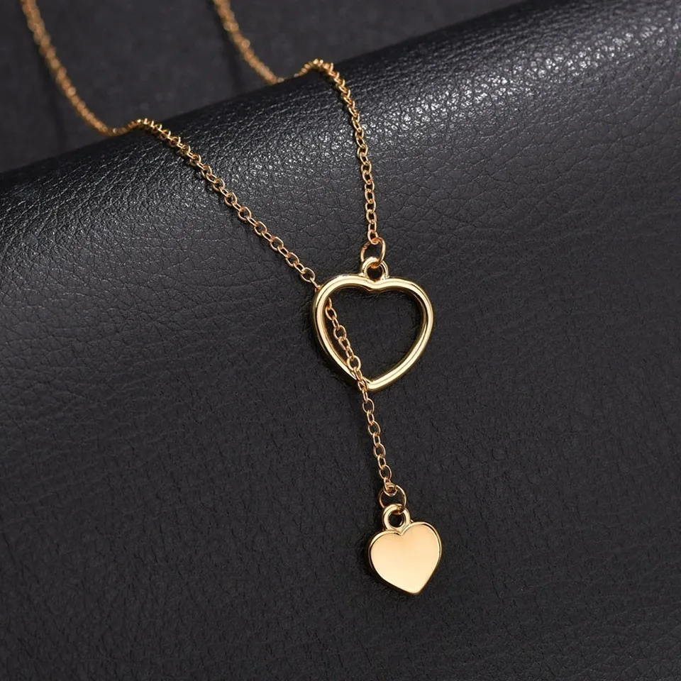 

Women Special Cute Heart Pendants Necklaces Chain Handmade Fashion Elegant Engagement Necklace Girls Wonderful Birthday Gifts