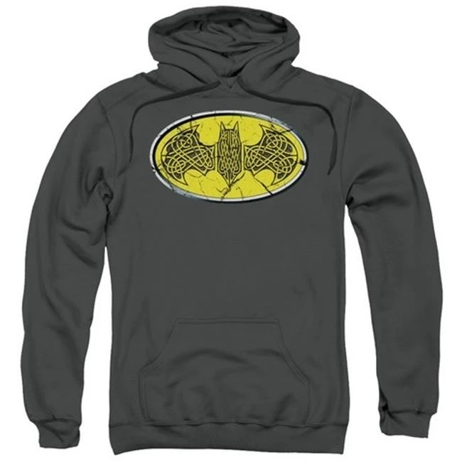 Trevco Бэтмен кельтский щит взрослых Pull Over Hoodie древесный уголь Extra Large|Куртки| |