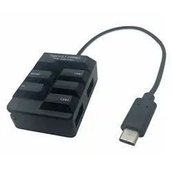 TYPE-C USB3.1 Интерфейс концентратора Многофункциональный Card Reader два в одном (черный)