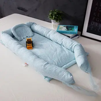 

Kidlove Baby Portable Newborn Mattress Multifunctional Nursery Foldable Travel Bed with Bumper