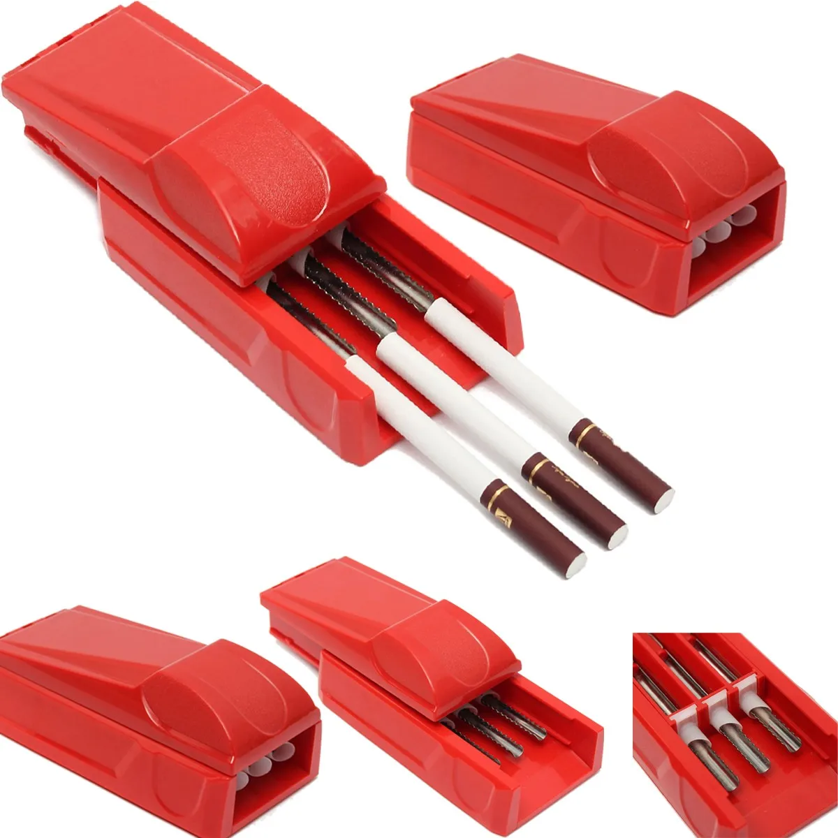 

Manual Triple Cigarette Tube Injector Roller Maker Tobacco Rolling Machine Maker