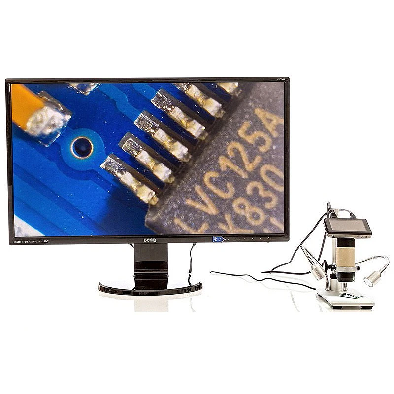 HDMI 1080P Full HD USB микроскоп Лупа дальние расстояния двойной выход паяльник
