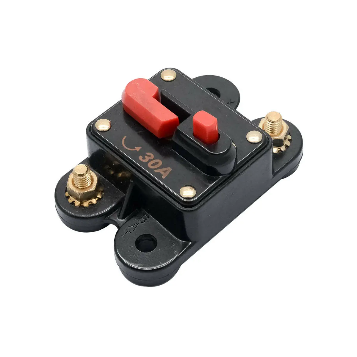 2x Auto Reset 12V 24V Circuit Breaker Car Automatic Fuse Metal Stud Bolt 20A