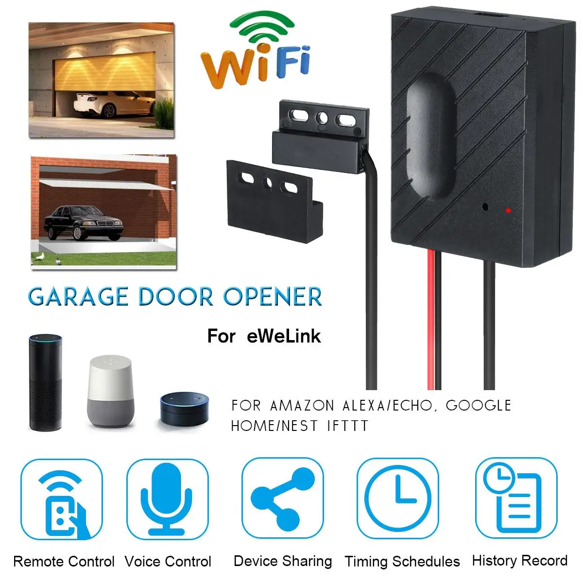 For Ewelink Wifi Switch Garage Door Controller For Car Garage Door