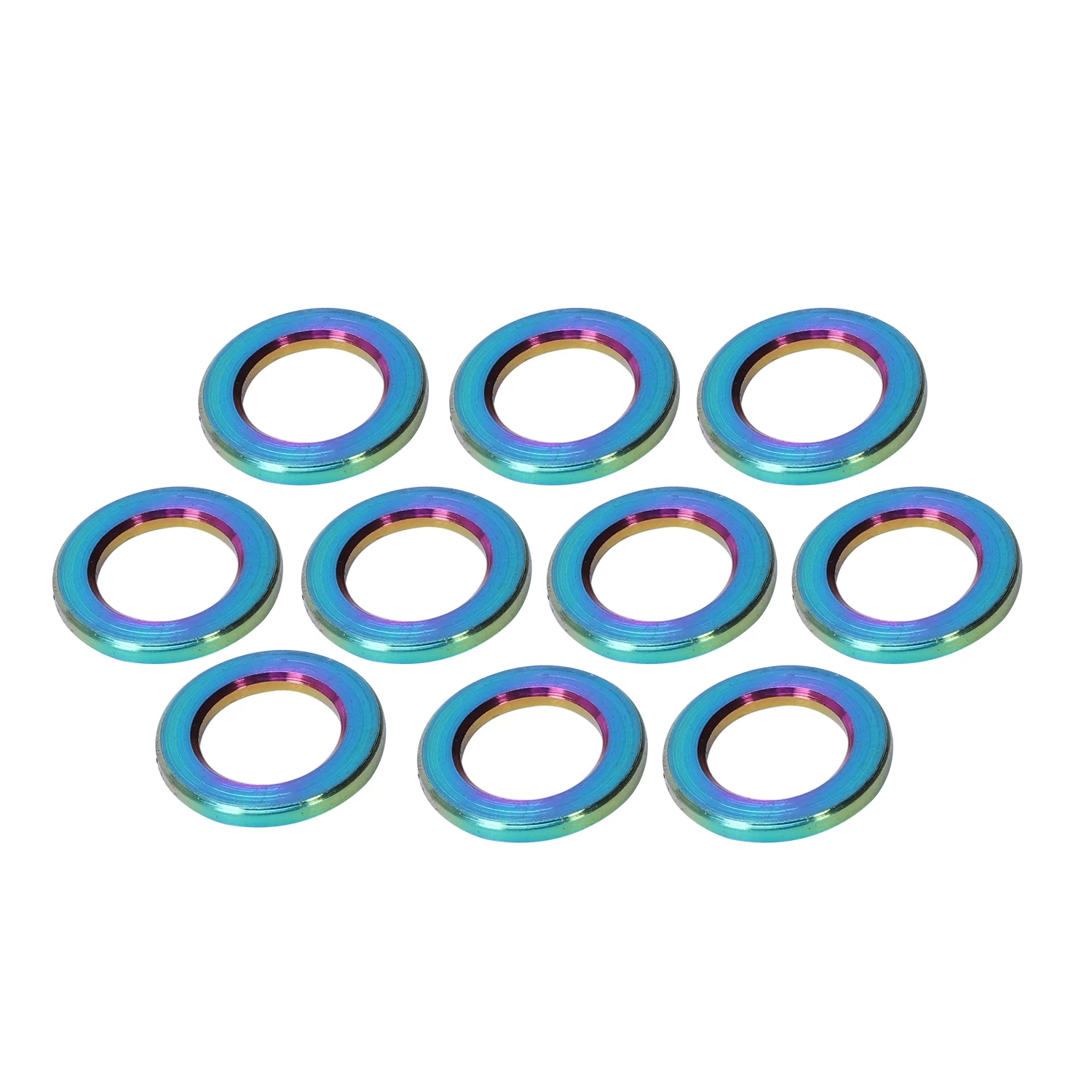 

ELEG-RISK 10PCS/lot Flat Washer for Bicycle Titanium Bike Ti Bolts Screw Spacer for MTB Bicyce Bolts Parts Cycling Bolt Spacer