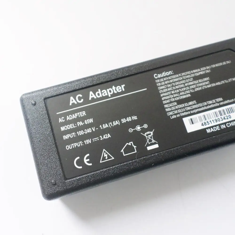 Зарядное устройство для ноутбука для acer Aspire 4250 AS5736Z AS5738Z AS5750-6421 532h-2527 AS5253 AS5742 AS5742Z MS2253 19 вольт 65 Вт адаптер переменного тока