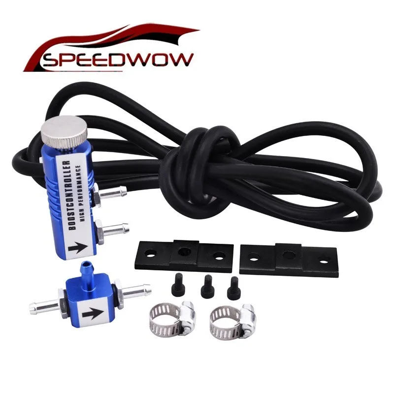 

SPEEDWOW 1-30 PSI Adjustable Universal Car Vehicle Racing Manual Operation IN-Cabin Turbo Boost Controller With Hose Kit