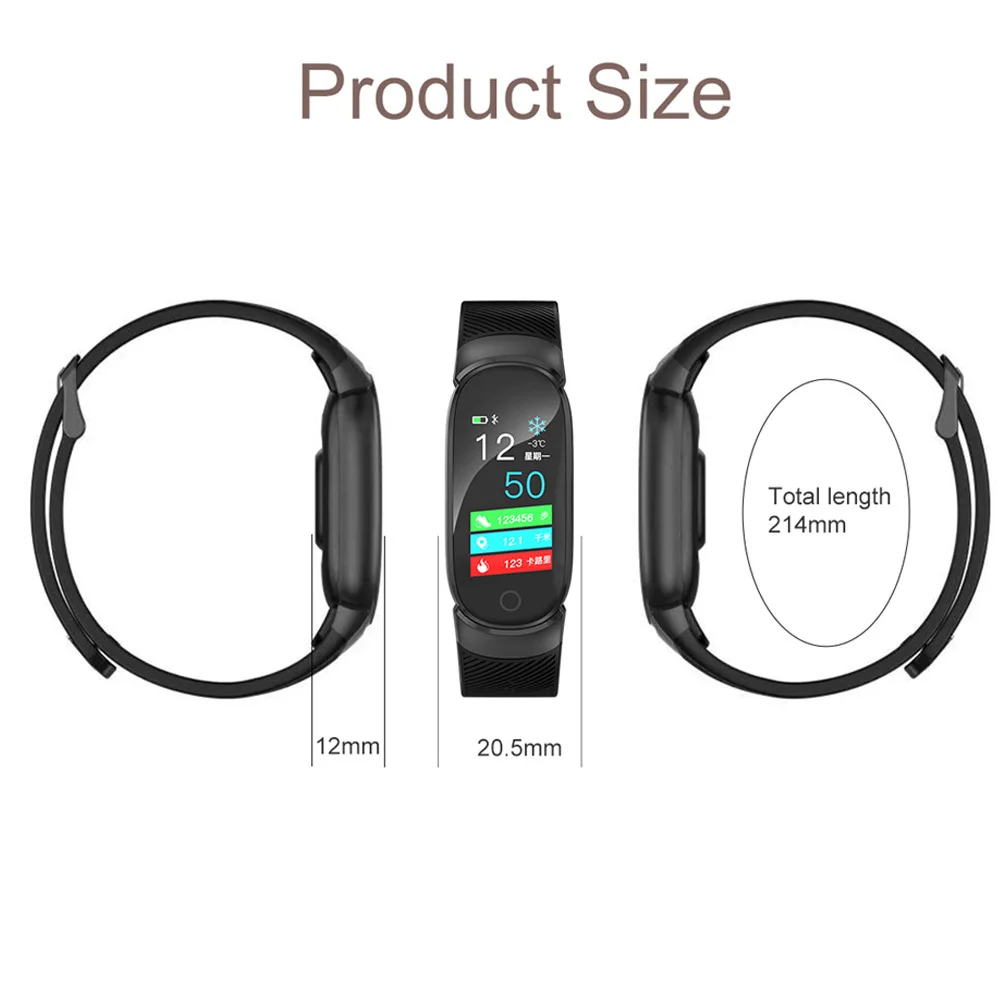 Смарт браслет для фитнеса QW16 Мужчины Женщины Heart Rate Monitor Водонепроницаемый Bluetooth