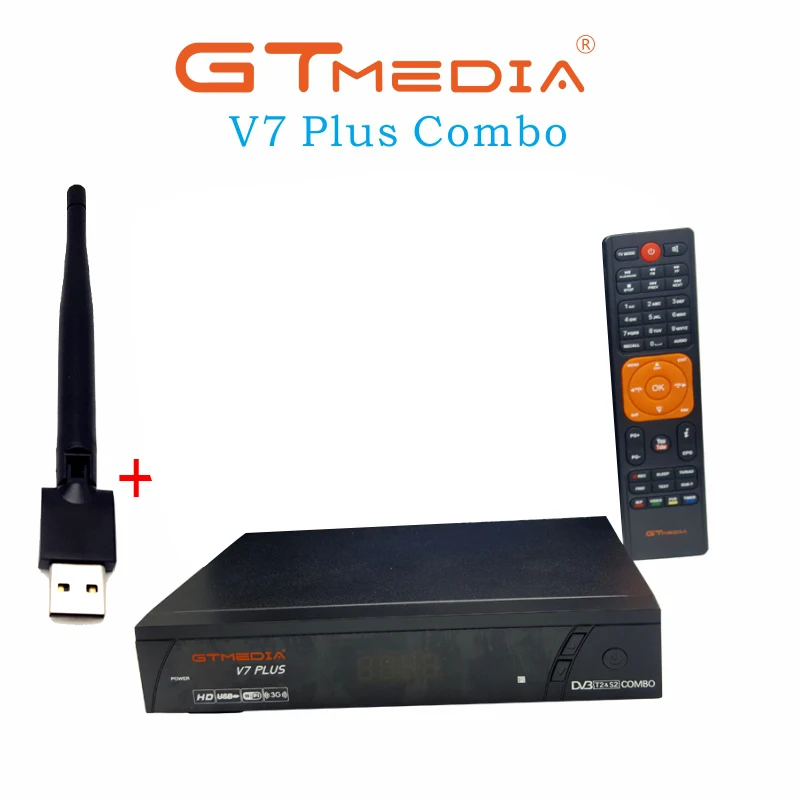 

Gtmedia V7 Plus Combo Dvb-T2 Dvb-S2 Satellite Receiver Support H.265 Powervu Biss Key Youtube Usb Wifi 1080P Full Hd