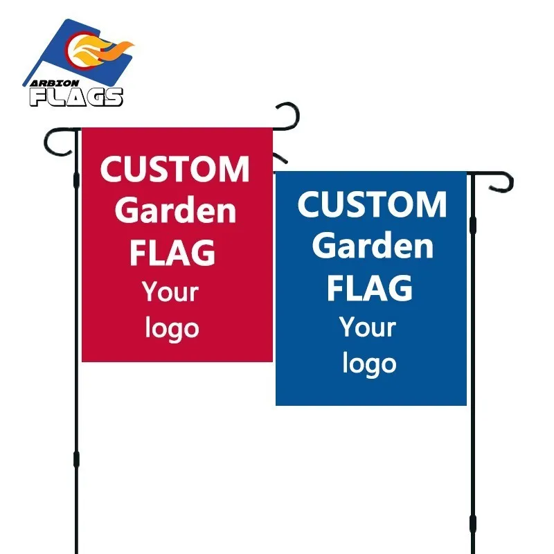 

Custom 34x45cm Garden Flag HD Printing 100D Knitted Polyester Decorative Customized DoubleSide Sports Banners Without Flagpole