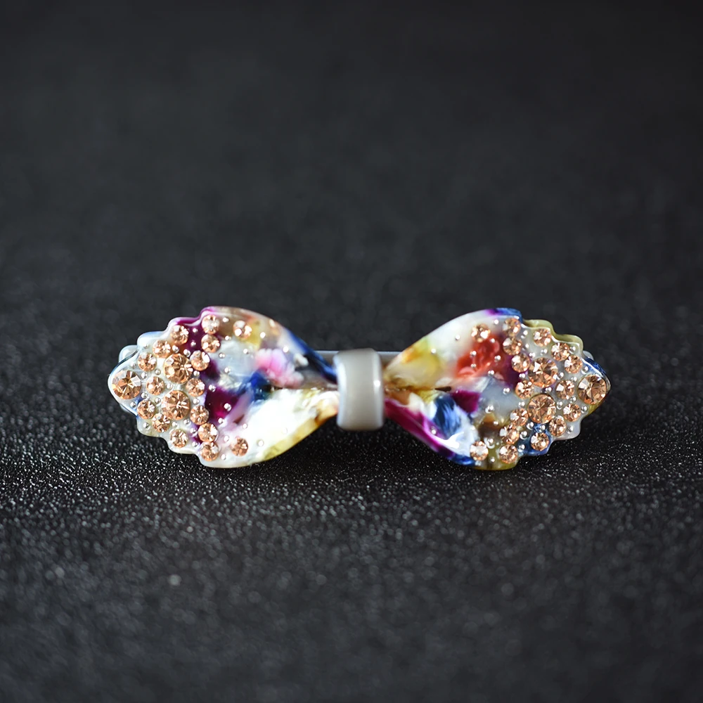 

Women head wear cute bow hair clip for girls vintage hair barrettes rhinestone hair accessories for women
