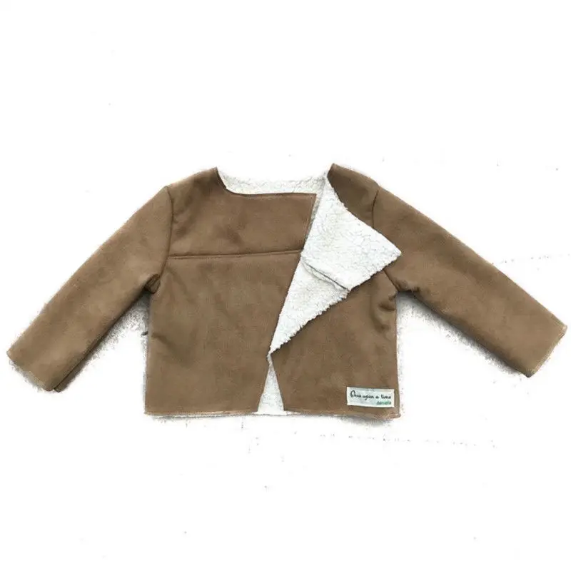

2019 Multitrust Brand Toddler Kids Baby Girl Faux Lambs Wool Jacket Coat Long Sleeve Tops Warm Autumn Winter Fashion Outwear