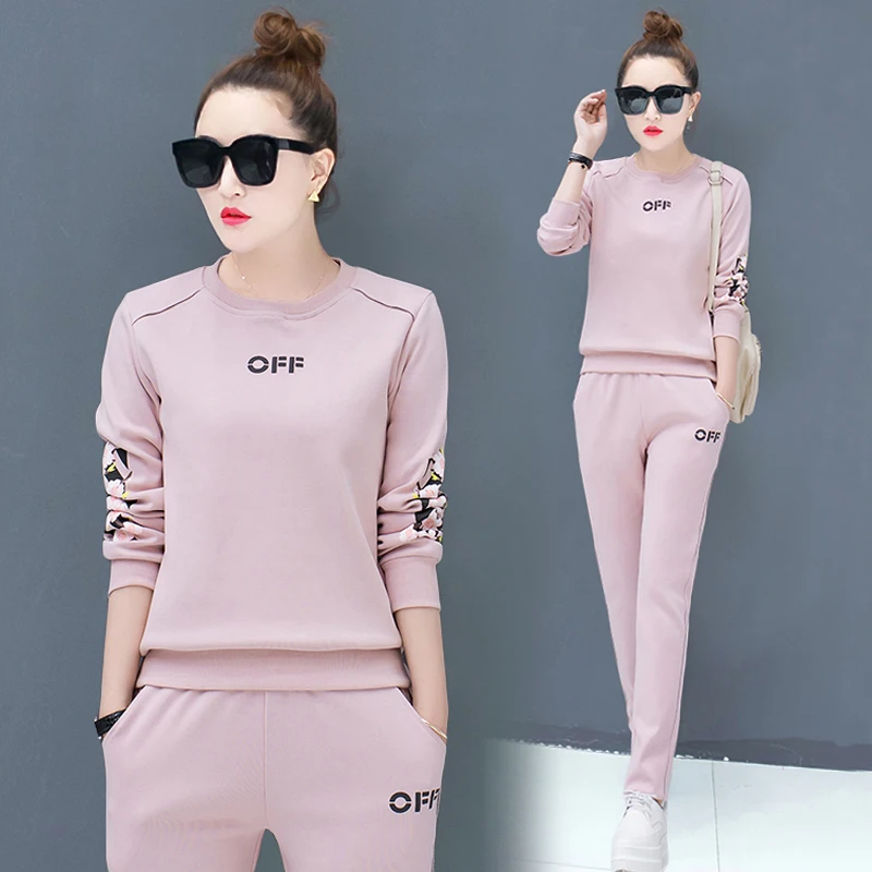 2 piece sets womens outfit Two Piece Set track suit Top And Pants clothes for women Fall 2020 Korean Fashion matching sets