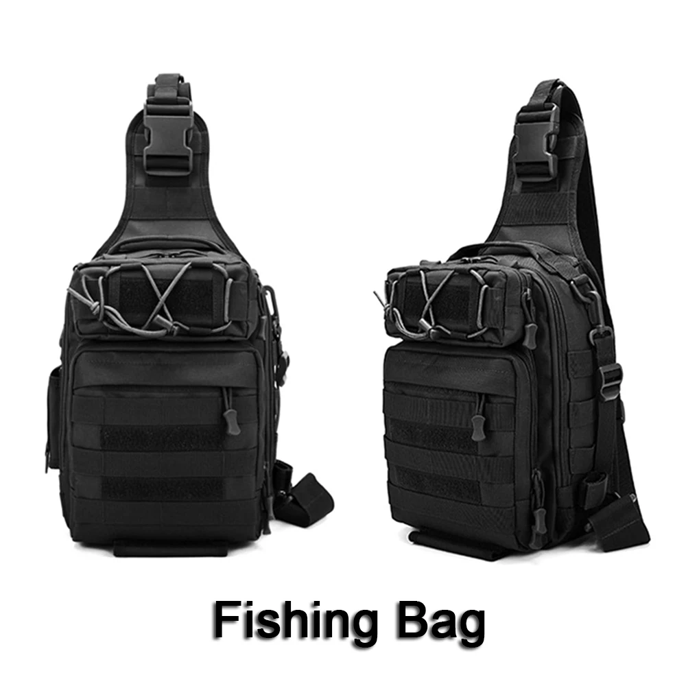 4 Colors Multi Purpose Fishing Tackle Bag Shoulder Sling Pack Crossbody