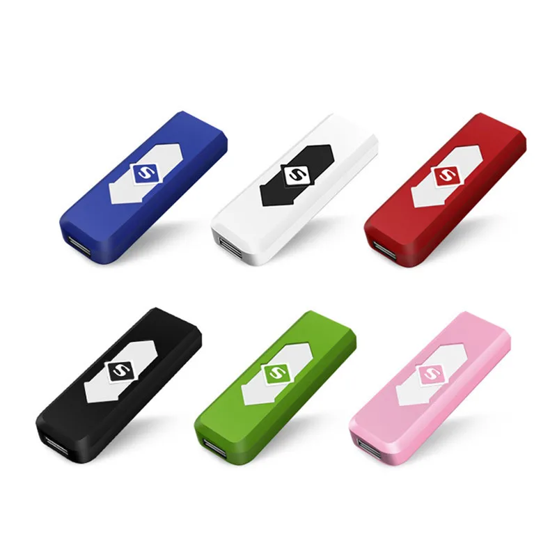 

Rechargeable USB Windproof Flameless Electric Electronic Charging Cigarette Lighter Smokeless Super Lighters Man 1 pc