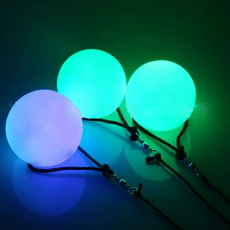 

Multi-Coloured Glow POI Thrown LED Glow Ball Light up For Belly Dance Hand Prop Gifts Led Light POI Wedding Favors And Gifts