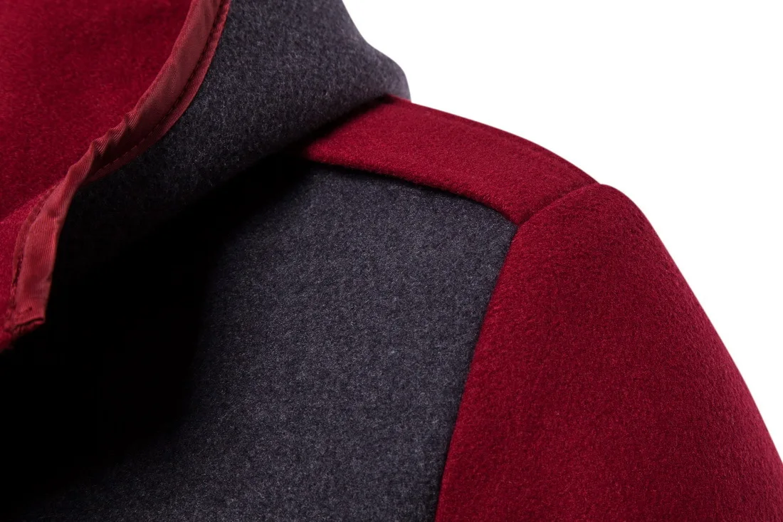 2019 Men's Clothing Explosions Hot New Double-breasted Hooded Belt Long Section Windbreaker Coat Men's Jacket Jacket