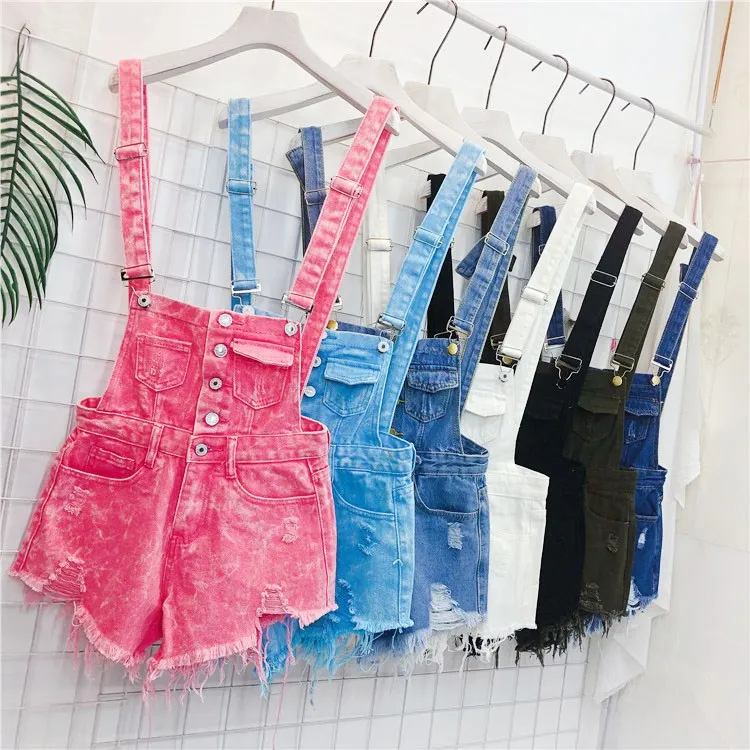 Fashion Denim Overalls for Women Bodycon Jumpsuit Casual Tassel Denim Playsuit Straps Shorts Rompers Fashion Denim Overalls for Women Bodycon Jumpsuit Casual Tassel Denim Playsuit Straps Shorts Rompers