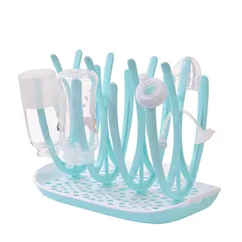 

Bottle Dry Rack Baby Bottle Drain Drying Racks Blue Purple Pink Baby Bottle Cleaning Dryer Drainer Storage Drying Rack