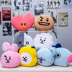 35 см BTS плюшевые подушки Kpop Bangtan обувь для мальчиков Bt21 теплый подушку ТАТА Ван куки CHIMMY SHOOKY KOYA RJ Манг куклы